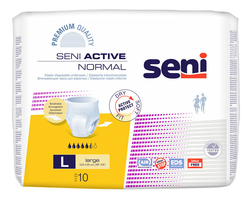 SENI Active NORMAL Inkontinenzslip LARGE - 10 Stück Pack