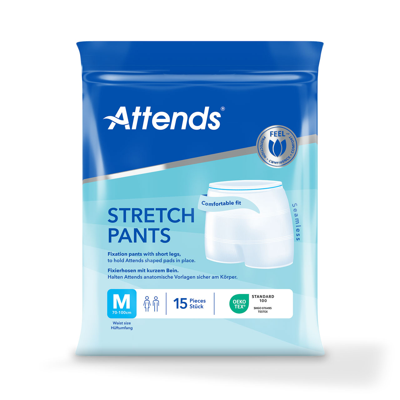 ATTENDS Stretch Pants - Netzhosen mit Beinansatz - 15er Pack - M ATTENDS Stretch Pants - Netzhosen mit Beinansatz - 15er Pack - M