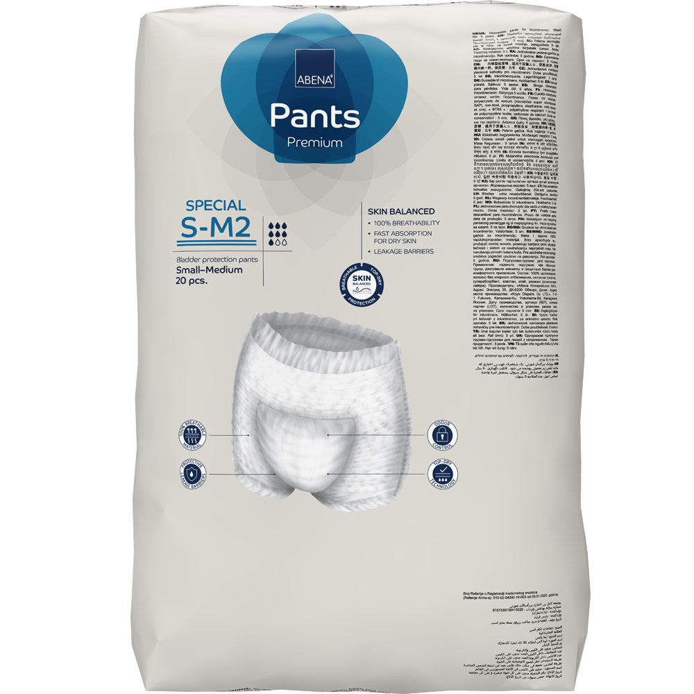 ABENA Pants SPECIAL Small / Medium (mit Beinansatz) 20 St. Packung
