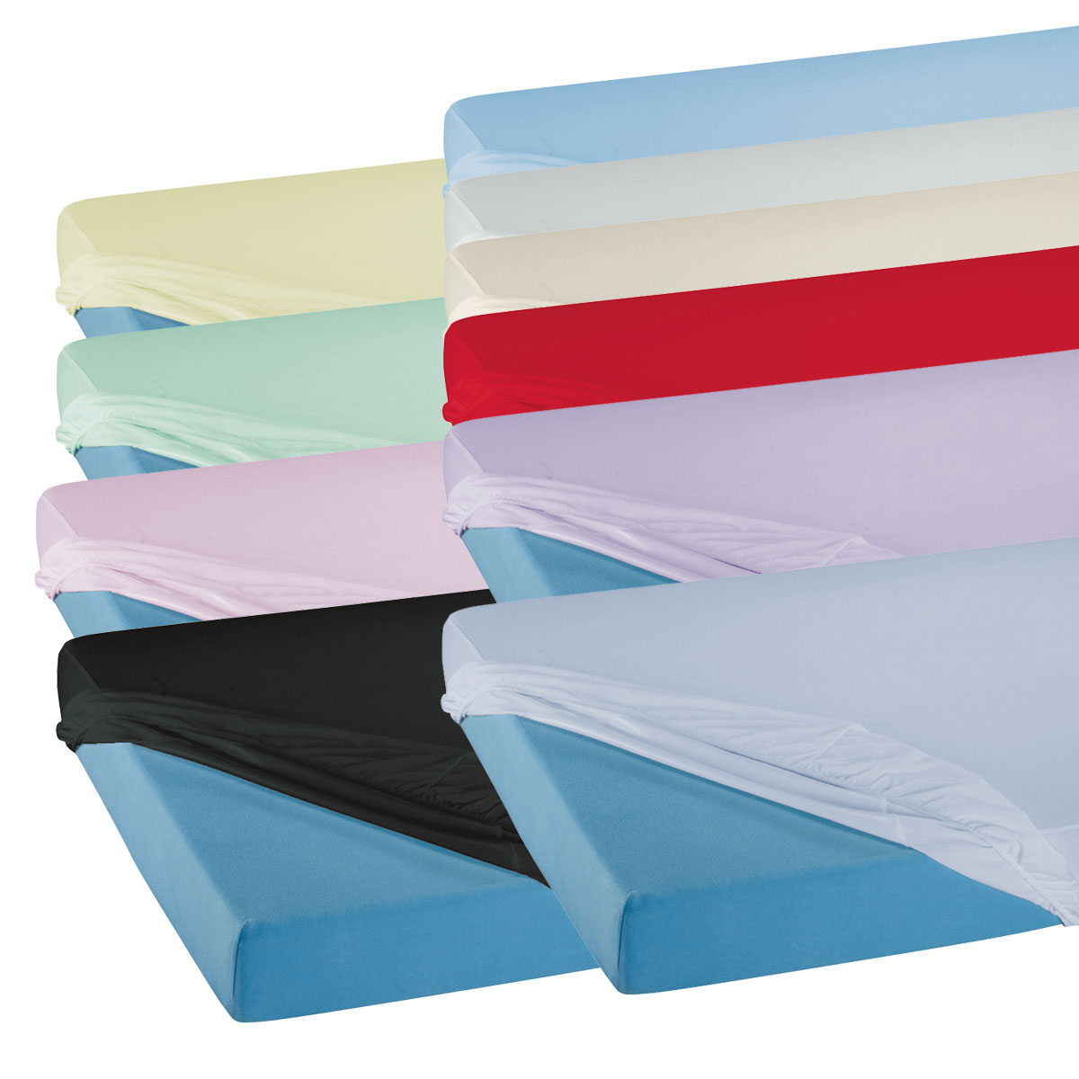 Suprima Spannbetttuch - PVC zum Schutz der Matratze 100 x 200cm - 3063 - Farbe weiss