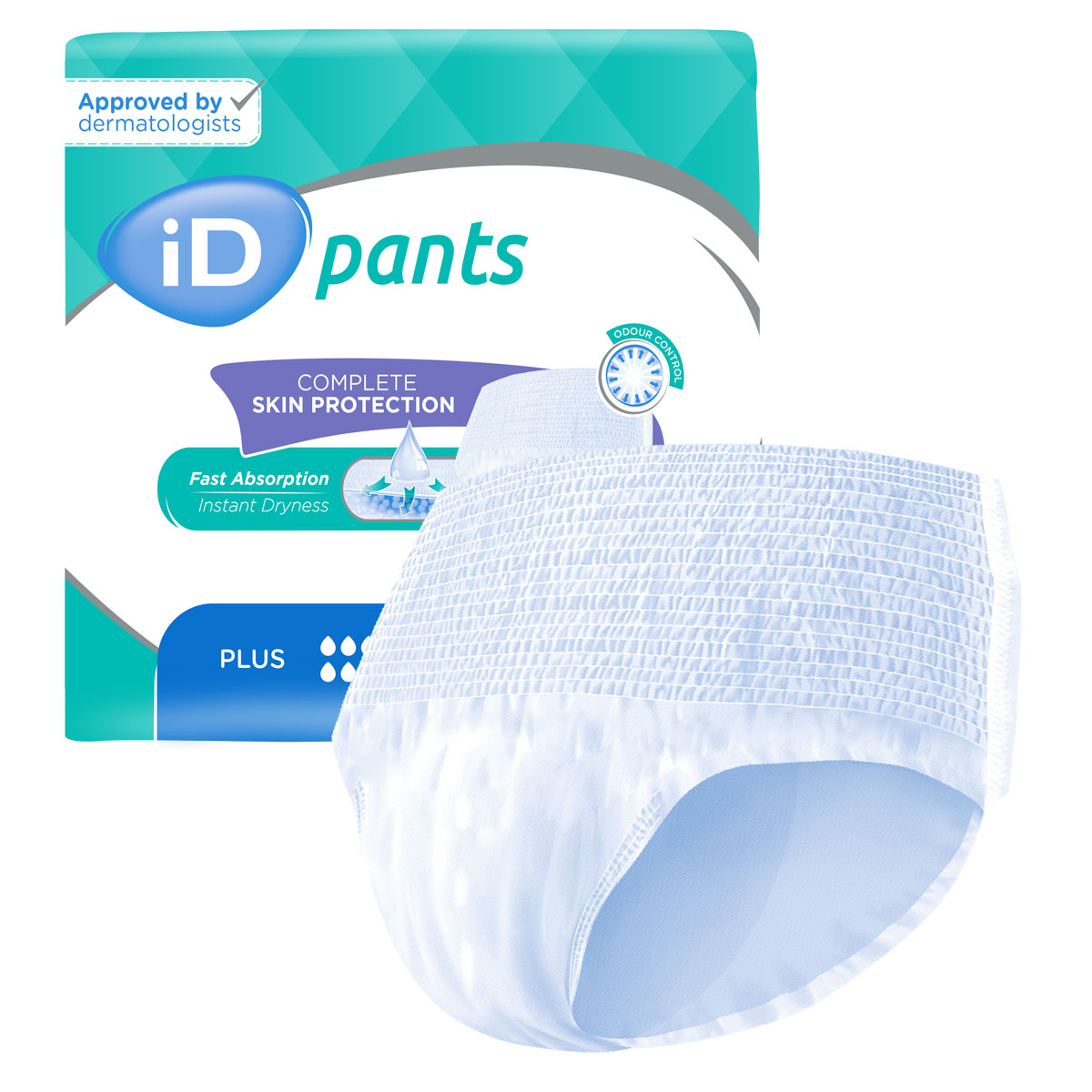 iD Pants PLUS - Inkontinenz-Pants - Gr. Small (S) - 14 St. Packung