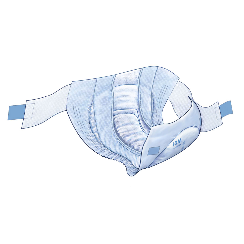 ATTENDS Slip Active 10 - Medium (M) Inkontinenzwindeln 112 (4x28) Stück ATTENDS Slip Active 10 - Medium (M) Inkontinenzwindeln 112 (4x28) Stück