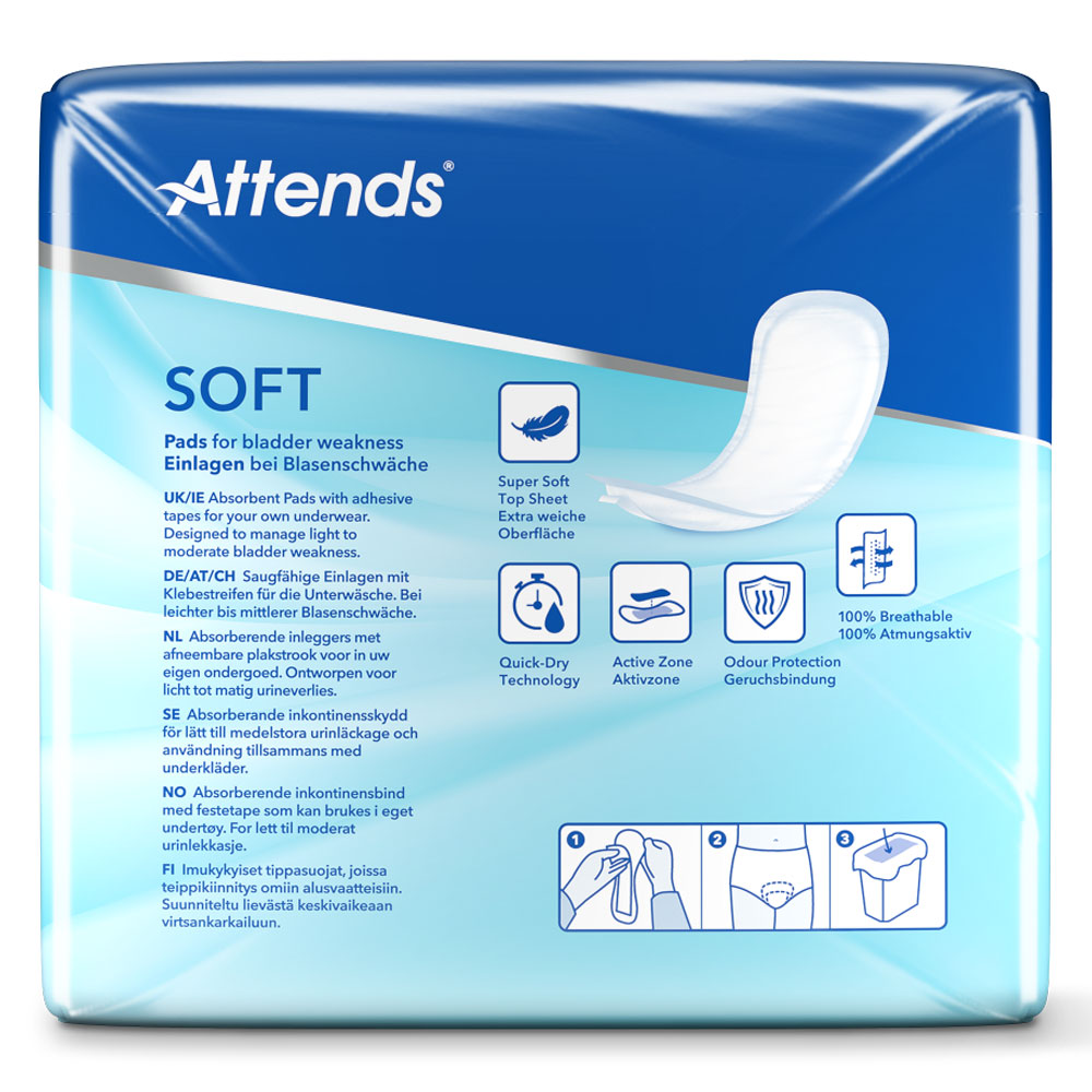 ATTENDS Soft 4 Super - Inkontinenzeinlagen - 46 Stück