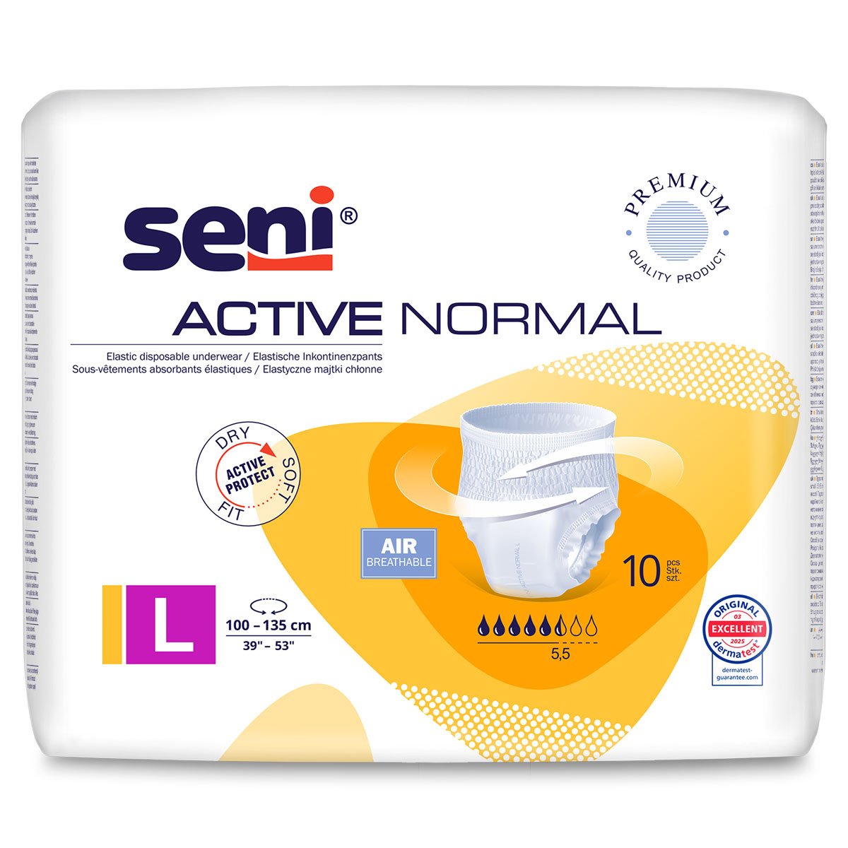 SENI Active NORMAL Inkontinenzslip LARGE - 10 Stück Pack