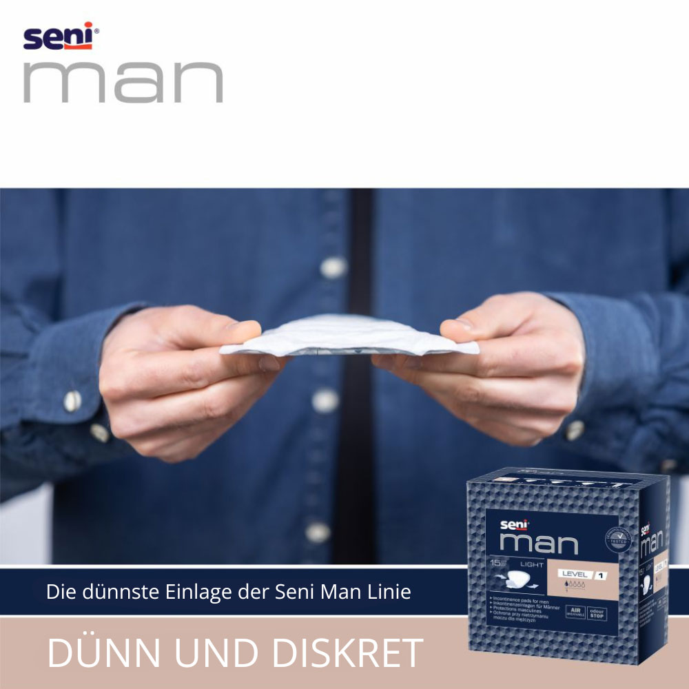 SENI Man LIGHT - LEVEL 1 - 150ml Saugleistung - (18x15) Stück