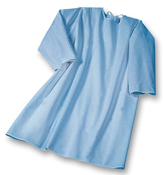 Suprima Pflegehemd in blau - Langarm - 4062 40/42