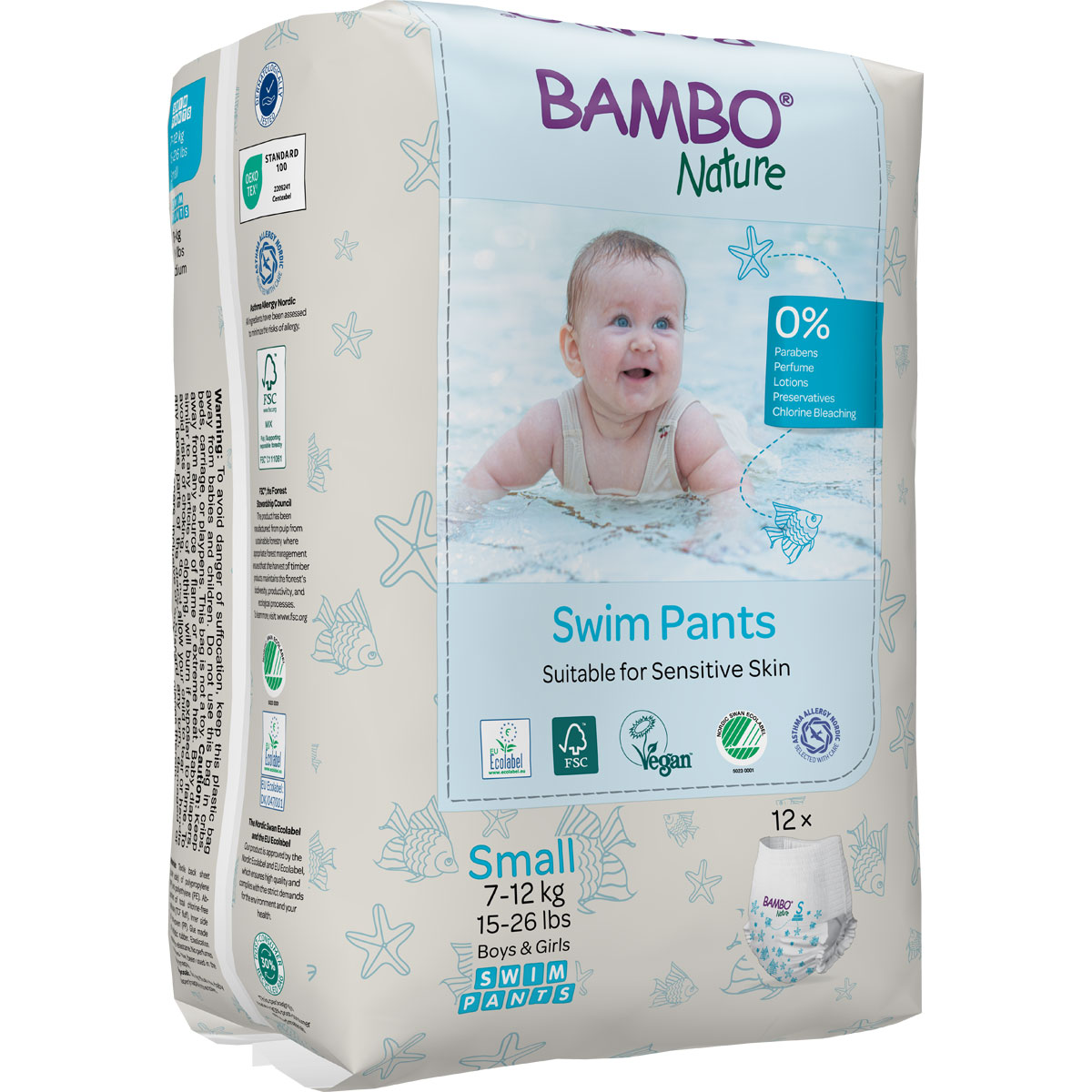 Bambo Nature Schwimmwindeln für Kinder Gr. S - 12 Stück Pack Bambo Nature Schwimmwindeln für Kinder Gr. S - 12 Stück Pack