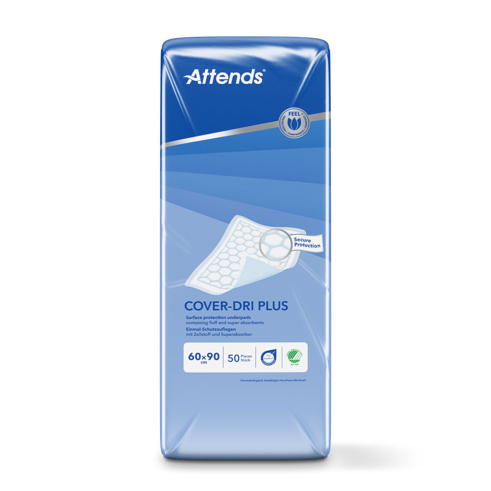 ATTENDS Cover-Dri Plus - Bettschutzeinlagen 60 x 90cm (200 Stück) ATTENDS Cover-Dri Plus - Bettschutzeinlagen 60 x 90cm (200 Stück)