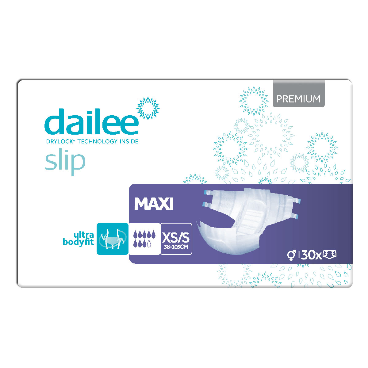 Dailee Slip Premium Maxi | Small (XS/S) | 4x30 St. Karton