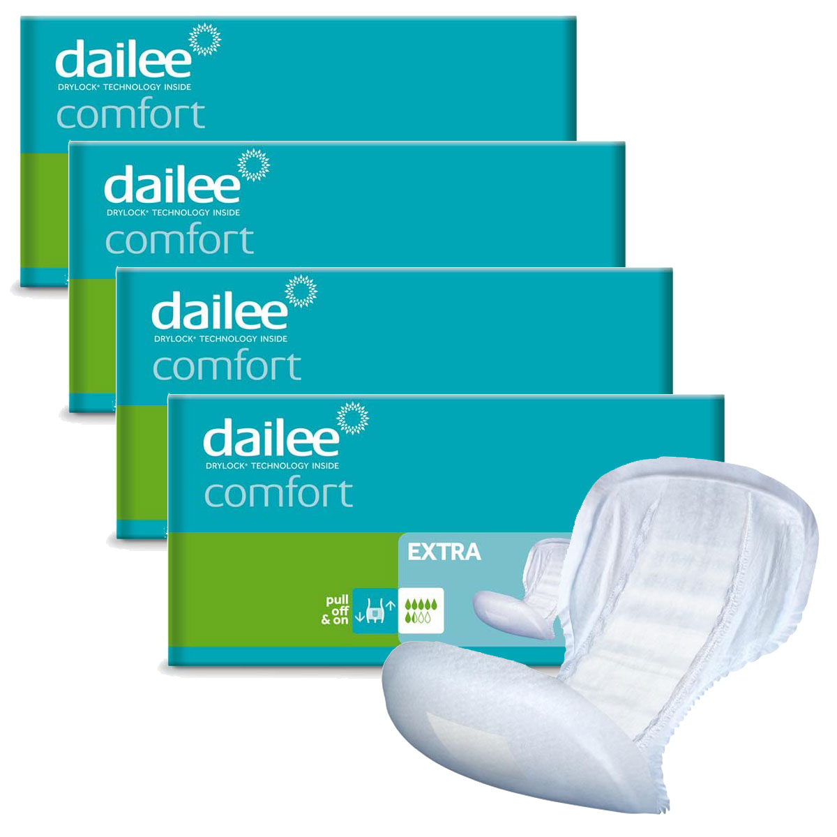 Dailee Comfort EXTRA - Inkontinenzvorlagen | 4x28 St. Karton