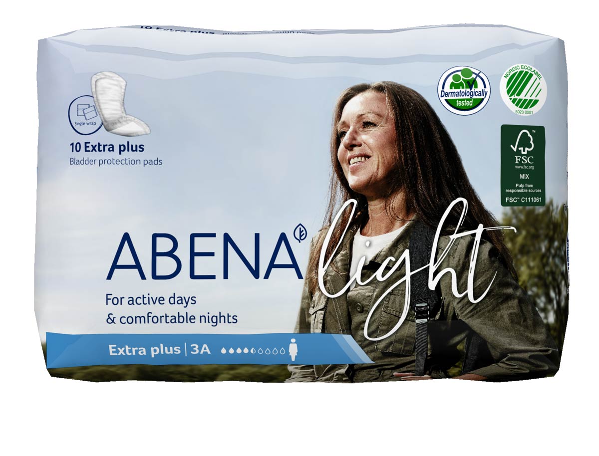 ABENA Light EXTRA PLUS 3A - Inkontinenzeinlagen für Frauen - 650ml - 10St. Packung