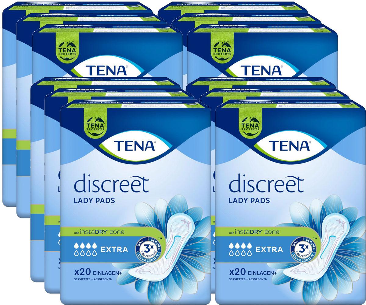 TENA Lady Discreet - EXTRA - Einlagen (12x20 Stück)