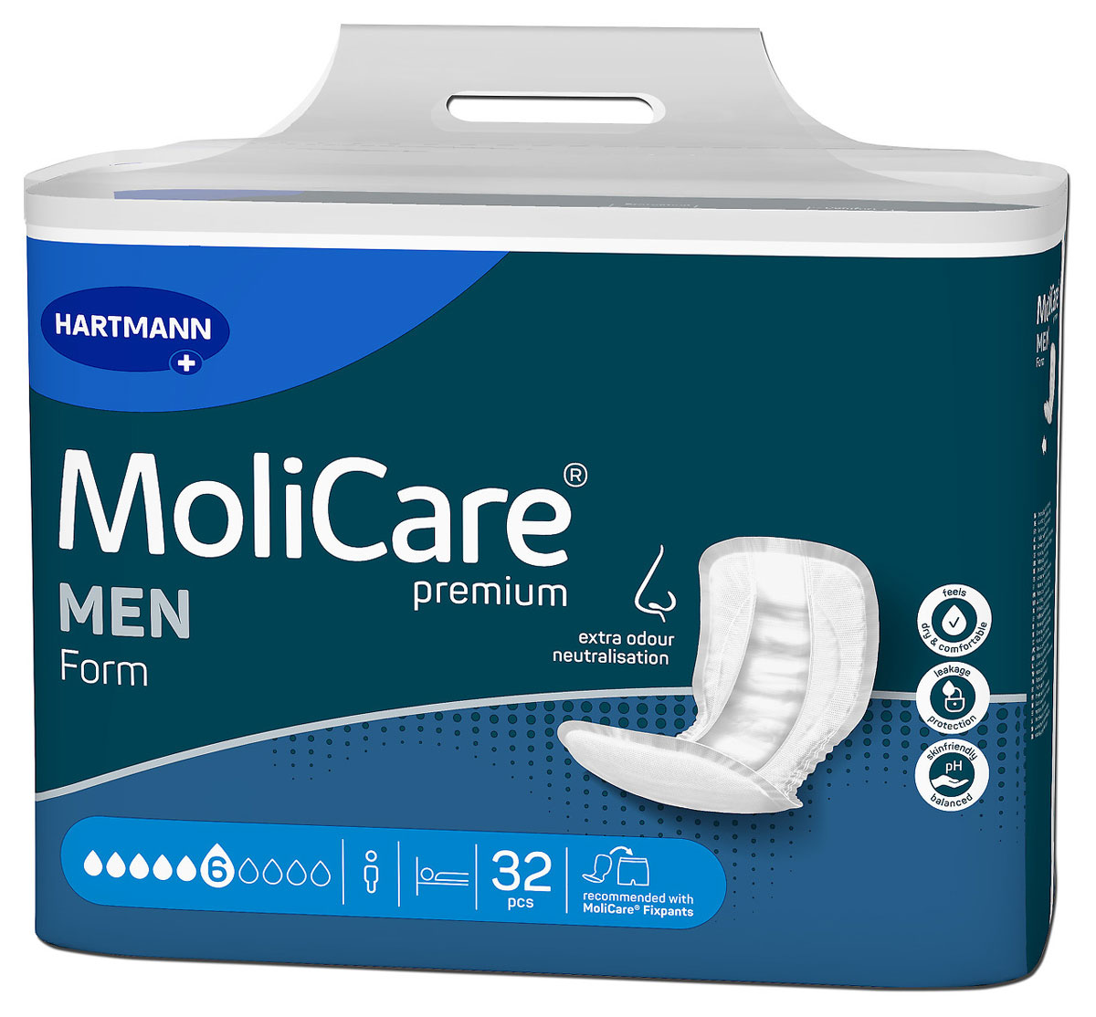 HARTMANN MoliCare® Premium Form MEN - 6 Tropfen (Inkontinenzvorlage) - 4x28 Stück