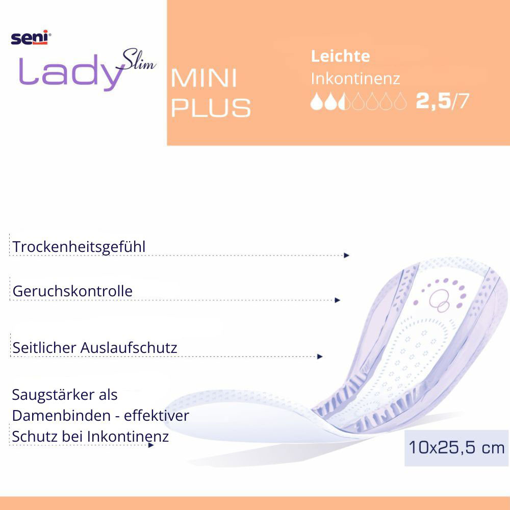 SENI Lady Slim MINI PLUS - 300ml Saugleistung - 30 x 20 Stück