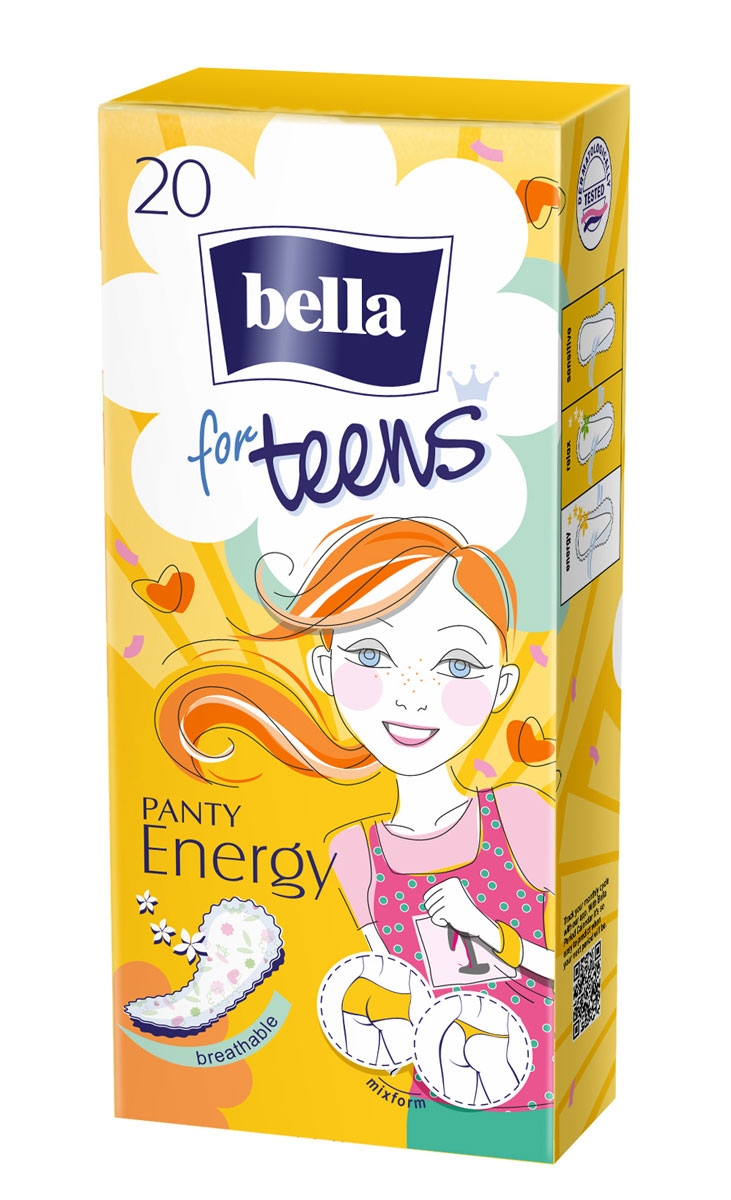 Bella für Teens Slipeinlagen (ENERGY) - 20 Stück Pack