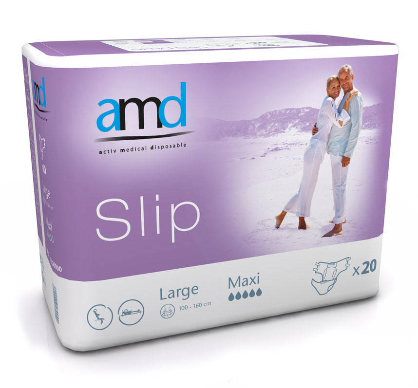 AMD SLIP - (MAXI) - Inkontinenzwindeln - Gr. Large (L) - 4x20 St. Karton