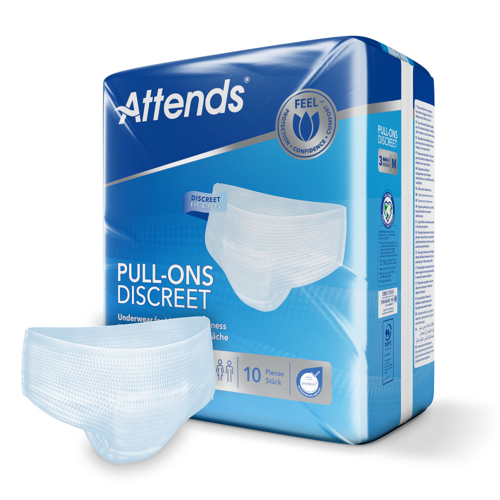 ATTENDS Pull-Ons Discreet Underwear 3 - Medium (M) - 6x10 Stück