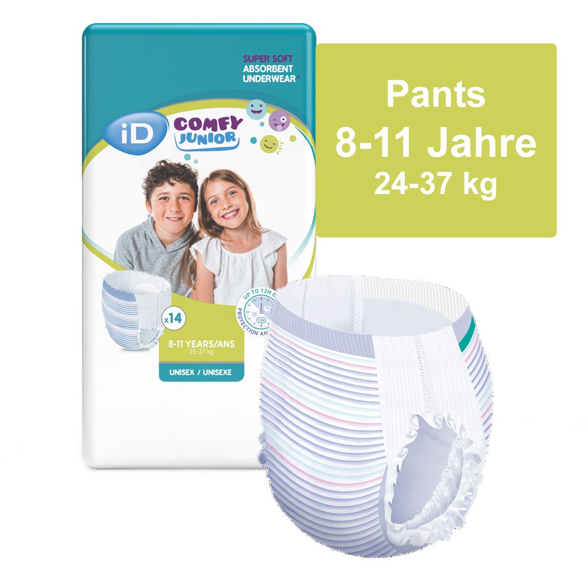 ID Comfy Junior Pants 4-7 Jahre 8x14=112 Stück Inkontinenz Einweg Slip Kinder ka