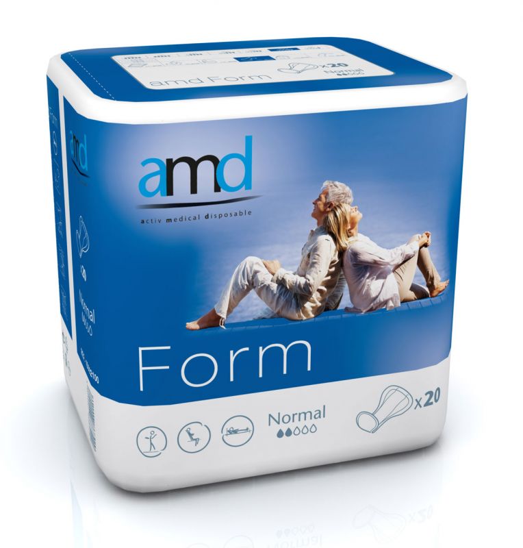 AMD Form - (NORMAL) anatomische Inkontinenzvorlagen - 1.500ml