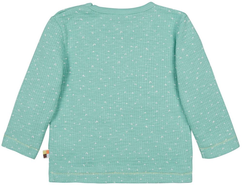 Shirt Langarm Waffel mint