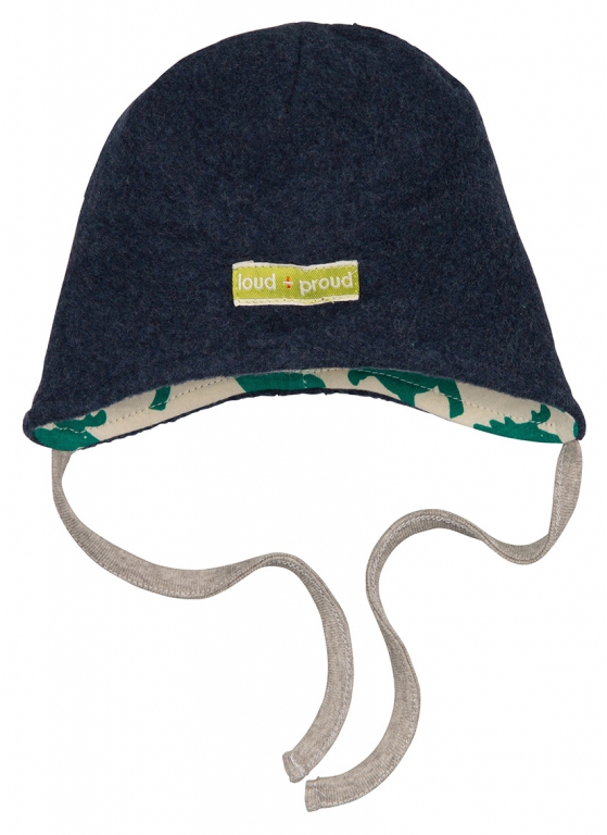Wendemütze Fleece Elche midnight Wendemütze Fleece Elche midnight