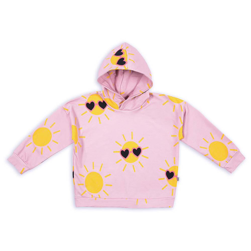 Kapuzenpullover Sun on pink