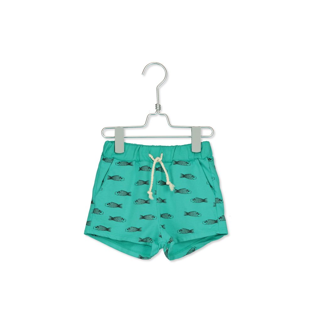 Shorts Fische turquoise