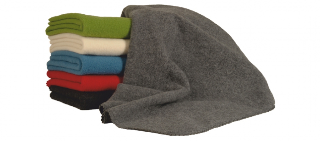 Wickeldecke 70x95cm Wollfleece apfel