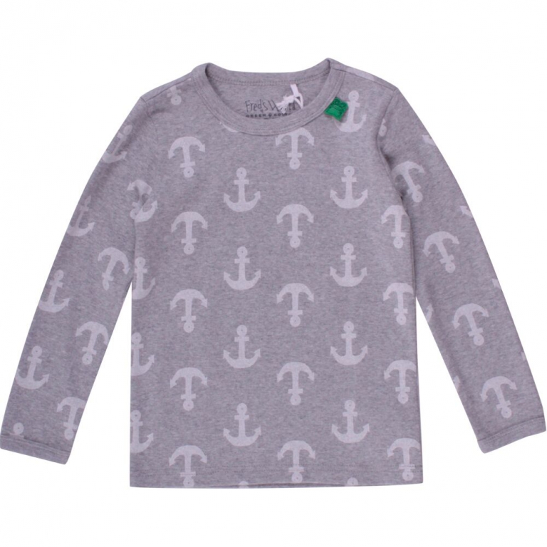 Langarmshirt Anker greymarl