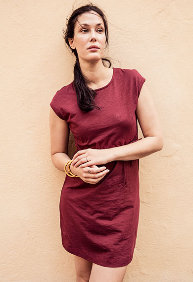 Still-Kleid Celia pomegranate