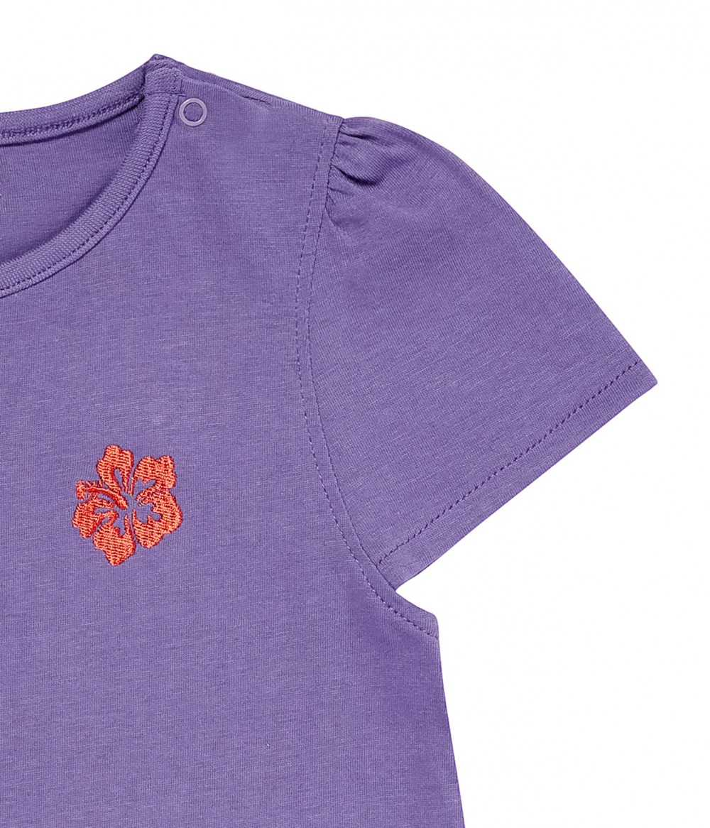 Laisha T-Shirt Hibiscus purple