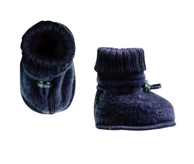 Booties Soft Wolle dunkelblau