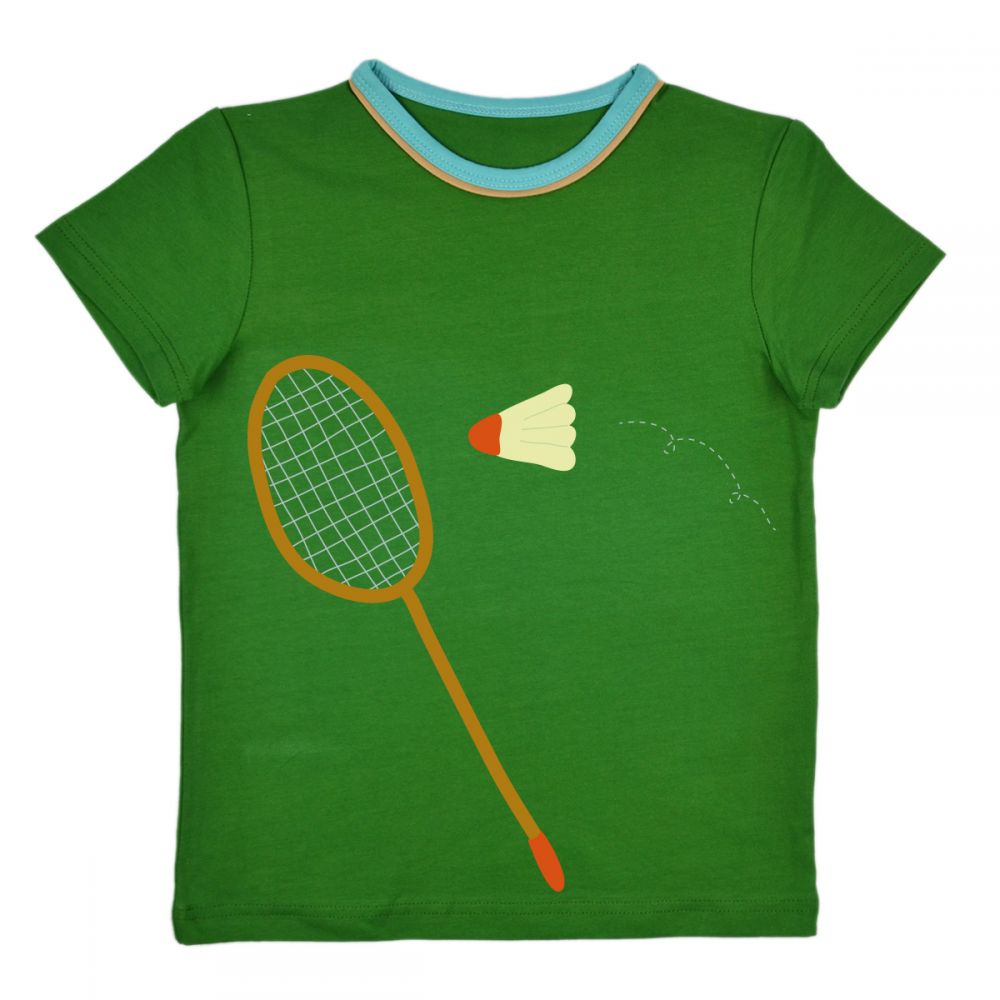 T-Shirt Badminton grün