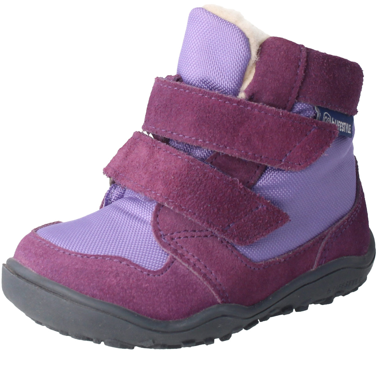 Eisbär Klettstiefel Tex Wolle lila