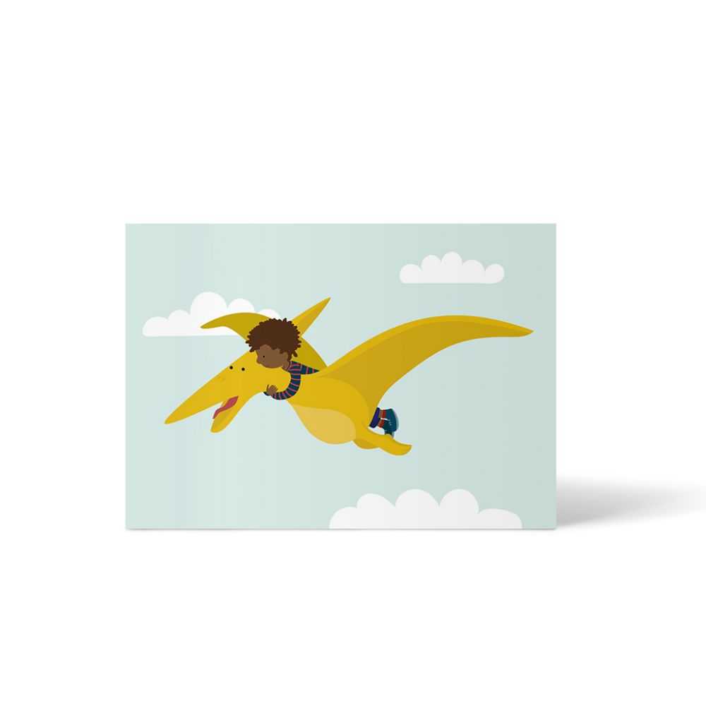 Postkarte Flugsaurier