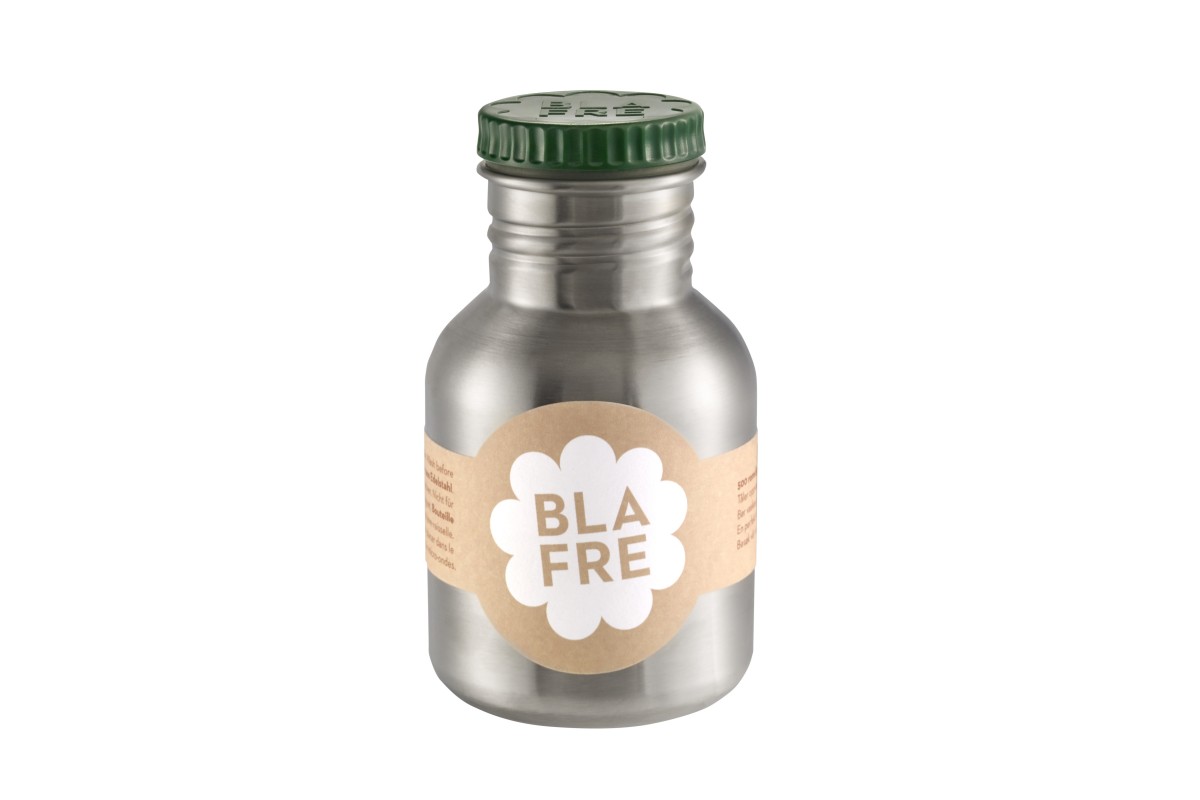 Blafre Edelstahl-Trinkflasche 300ml dark green