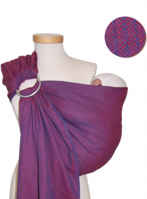 Storchenwiege Ring Sling Leo violett