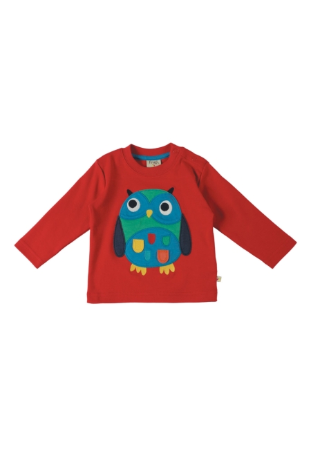 Little Discovery Langarmshirt Eule rot