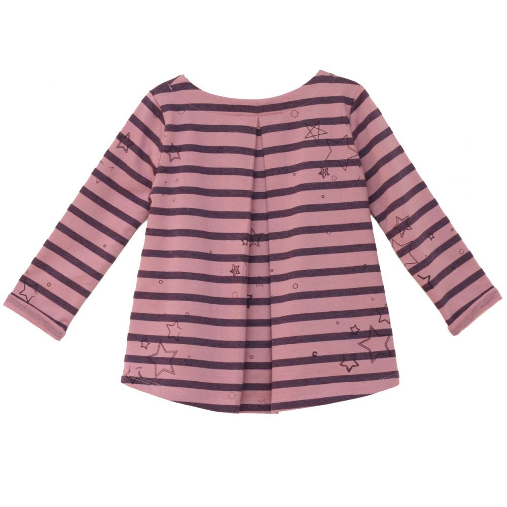 Pulli Ringel Sterne orchid-plum