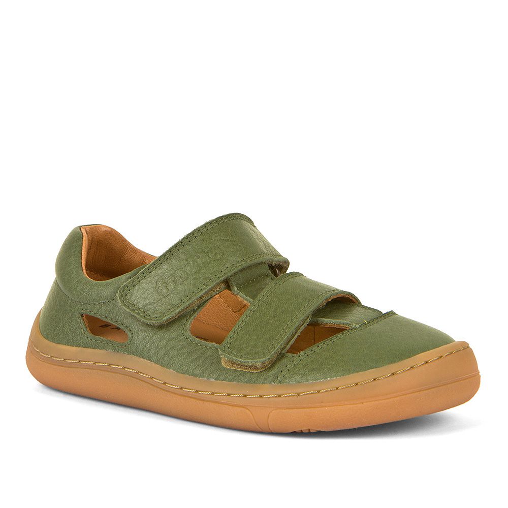 Barefoot Sandale Doppelklett olive