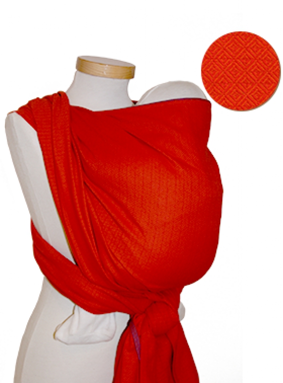 Storchenwiege Babytragetuch Leo orange