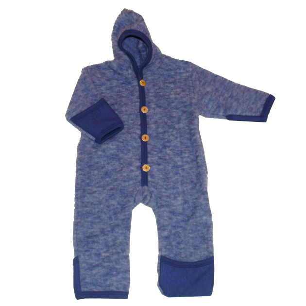 Cosilana Overall Wollfleece blau meliert