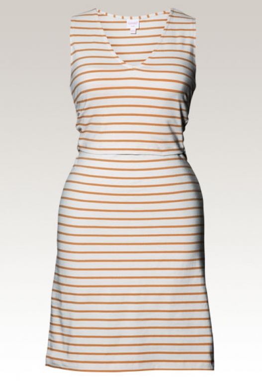 Still-Kleid ohne Arm Stripe Honeydew