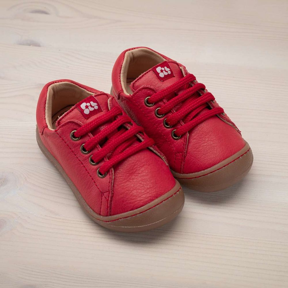 Sneaker Mini Leder rot