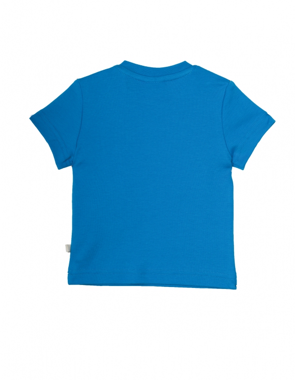 T-Shirt Piranha blau