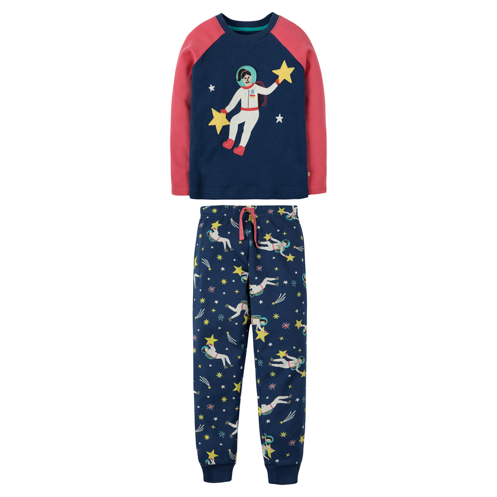 Jamie Pyjama Astronautin blau