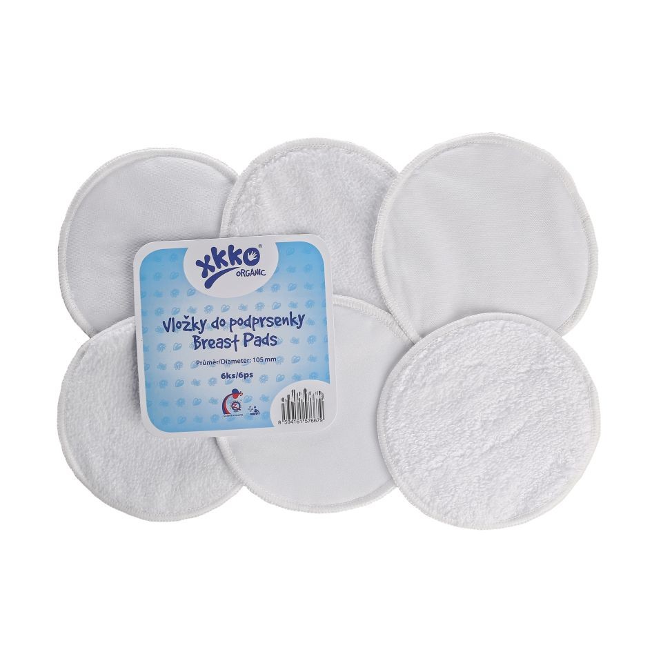 Stilleinlagen Bio-Baumwolle 6er Pack
