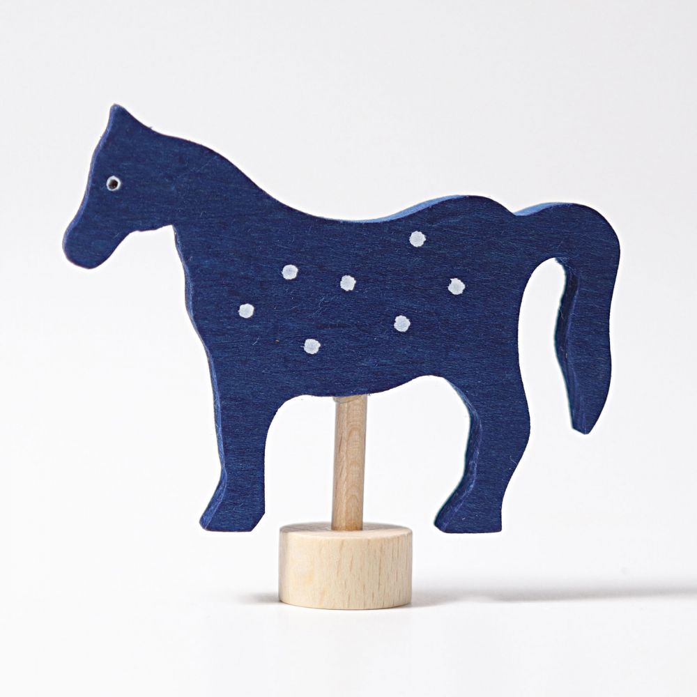 Steckfigur blaues Pferd