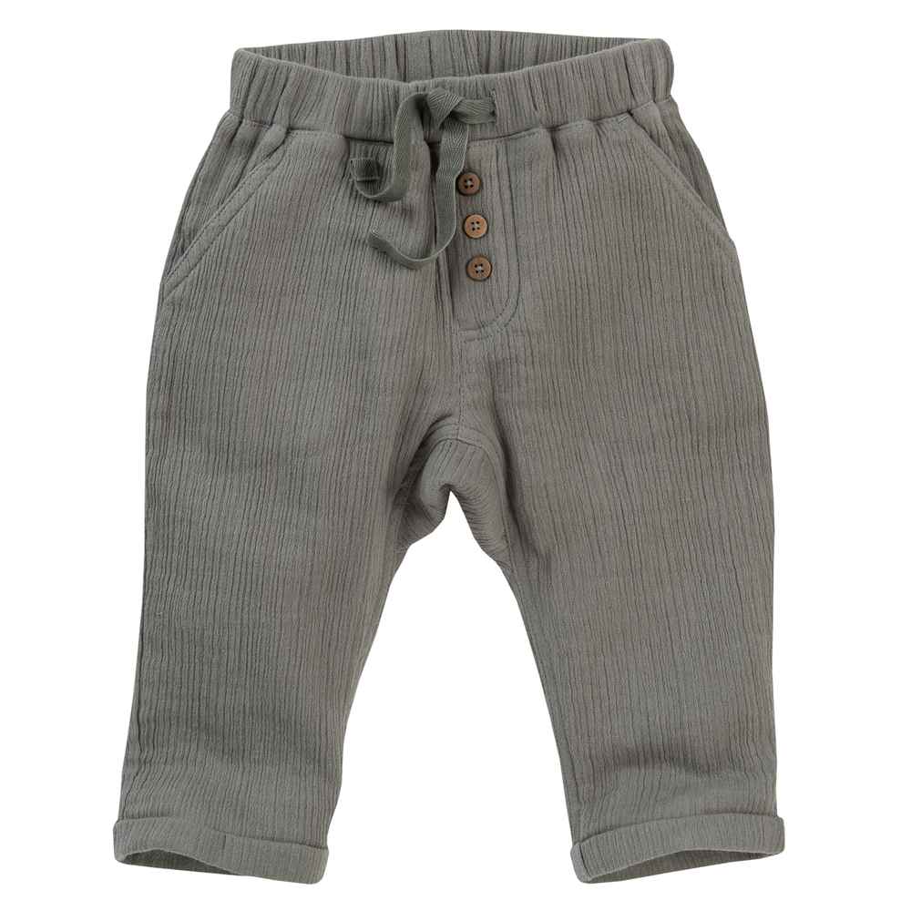 Baby-Hose Musselin khaki