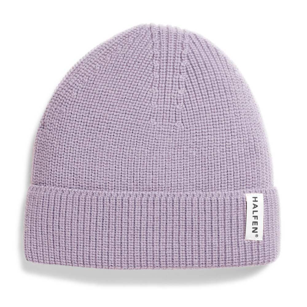 Strick-Beanie Merino flieder